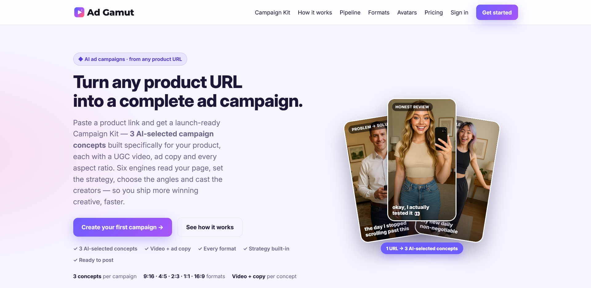 Ad Gamut — AI ad campaign generator