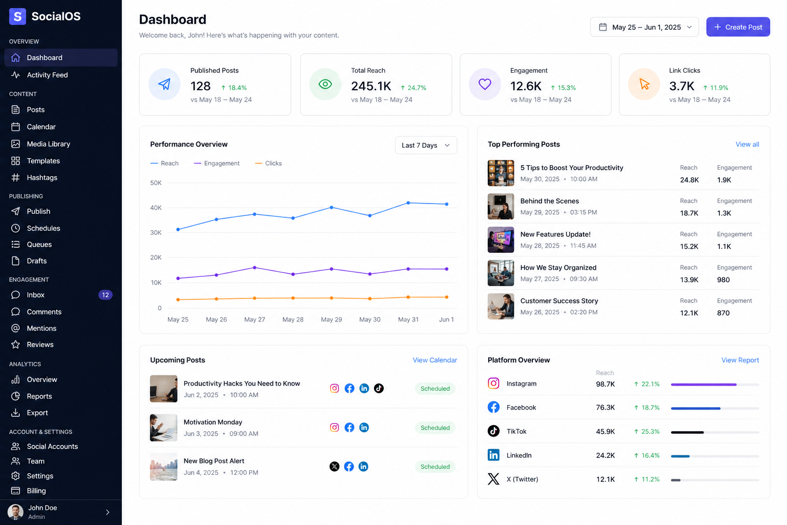Social OS — social media management platform